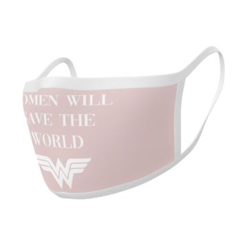 DC Wonder Woman Stoffmasken 2er-Pack Save the World