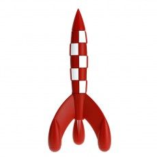 Tim und Struppi Resin Rakete 17cm