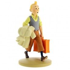 Tim und Struppi Resin Tim unterwegs 12cm