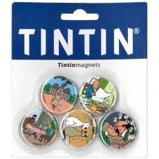 Tim und Struppi Set Magnete (5 Stück)