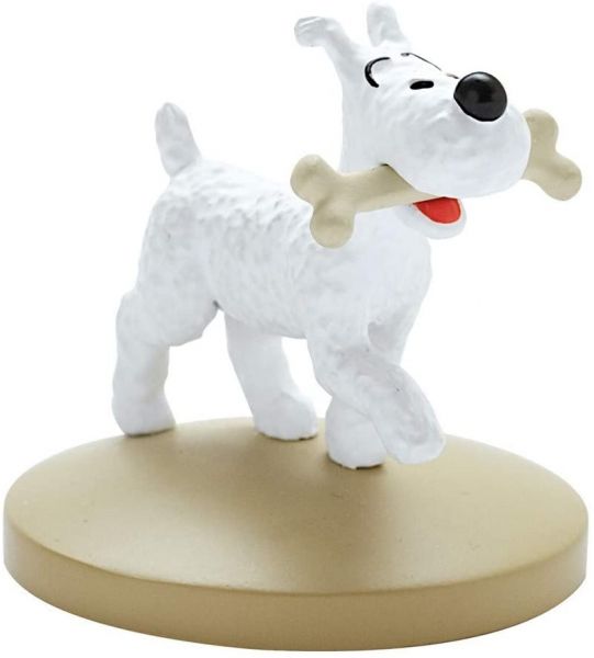 Tim und Struppi Resin Struppi mit Knochen 5cm