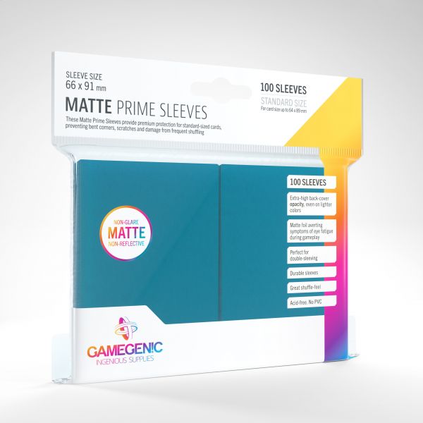Gamegenic Hüllen Standardgröße Matt Blau (100 Stück)
