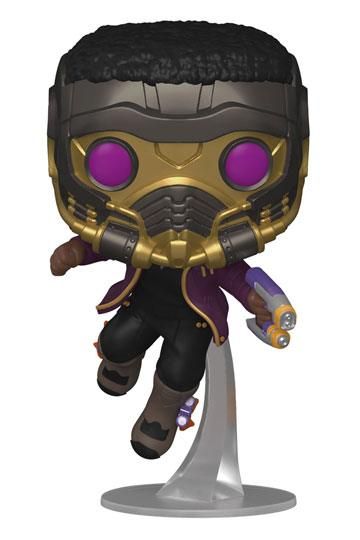 What If...? Funko POP! Marvel Vinyl Figur T'Challa Star-Lord 9 cm