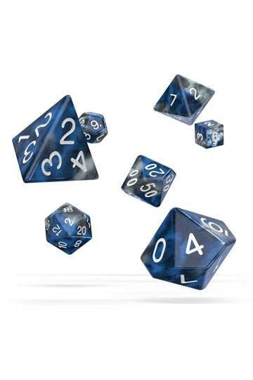 Oakie Doakie Dice Würfel RPG-Set Gemidice Liquid Steel (7 Stück)