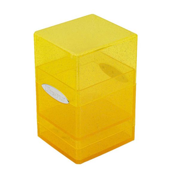 Ultra Pro Deckbox Satin Tower für 100+ Karten Glitter Gelb