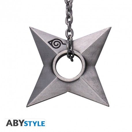 Naruto Shippuden Shuriken Konoha Schlüsselanhänger 3D