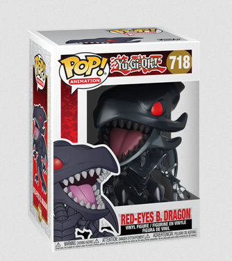 Yu-Gi-Oh! Funko Pop! Animation Vinyl Figur Red-Eyes Black Dragon 9 cm