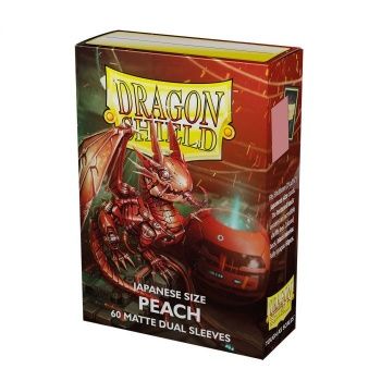 Dragon Shield Dual Matte Hüllen japanische Größe Peach Piip (60 Stück)