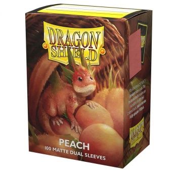 Dragon Shield Dual Matte Hüllen Standardgröße Peach Piip (100 Stück)