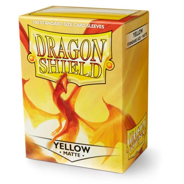 Dragon Shield Hüllen Standardgröße Matte Yellow (100 Stück)