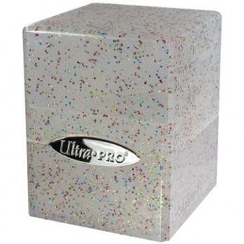 Ultra Pro Deckbox Satin Cube 100+ Glitter Transparent