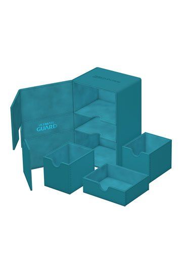 Ultimate Guard Twin Flip´n´Tray Doppel-Deckbox für 160+ Karten XenoSkin Monocolor Petrolblau