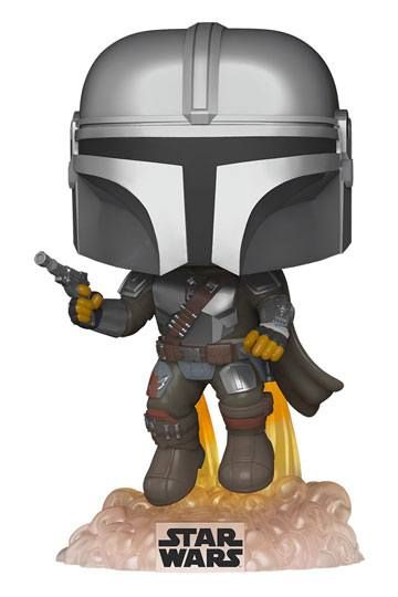 Star Wars The Mandalorian Funko POP! Vinyl Figur Mandalorian - Mando Flying w/Blaster 9 cm