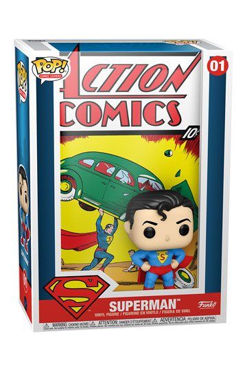 DC Comics Funko POP! Comic Cover Vinyl Figur Superman Action Comic 9 cm