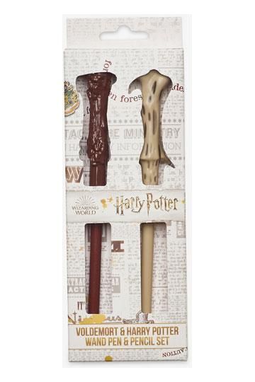 Harry Potter Kugelschreiber & Bleistift Voldemort & Harry Potter Zauberstab