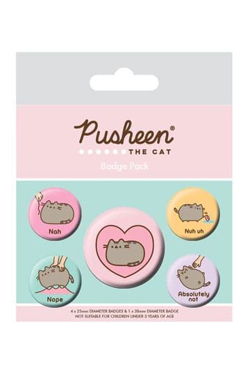 Pusheen Ansteck-Buttons 5er-Pack Pusheen Nah