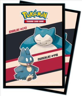 Ultra Pro Deck Protector Hüllen Standardgröße Pokemon Snorlax & Munchlax (65 Stück)