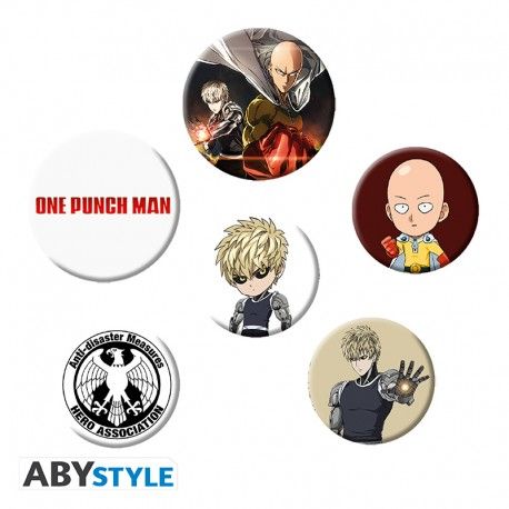 One Punch Man Ansteck-Buttons 6er-Pack