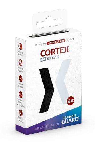 Ultimate Guard Cortex Hüllen japanische Größe Schwarz (60 Stück)