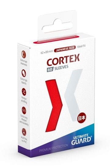 Ultimate Guard Cortex Hüllen japanische Größe Rot (60 Stück)
