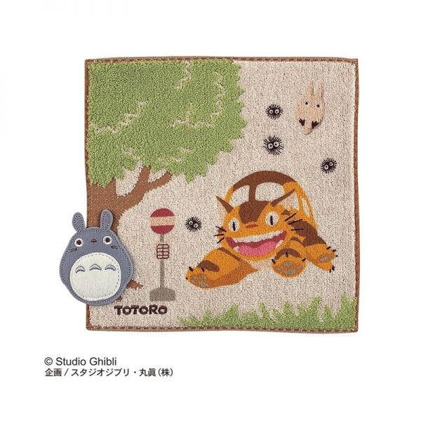 Mein Nachbar Totoro Mini-Handtuch Katzenbus 25 x 25 cm