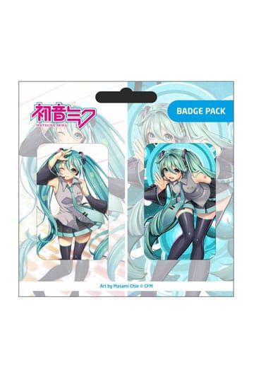 Hatsune Miku Ansteck-Buttons Doppelpack Set D