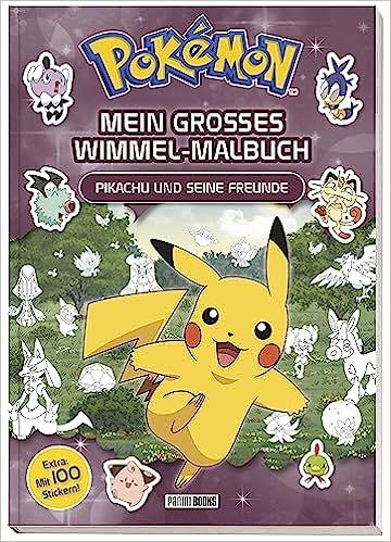 Pokémon Mein großes Wimmel-Malbuch Pikachu und seine Freunde