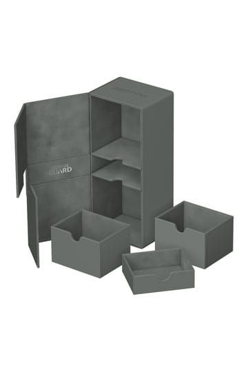 Ultimate Guard Twin Flip`n`Tray Deckbox für 266+ Xenoskin Grau