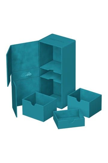 Ultimate Guard Twin Flip`n`Tray Deckbox für 266+ Xenoskin Petrol