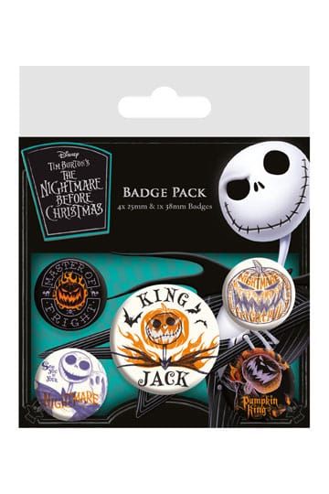 Nightmare before Christmas Ansteck-Buttons 5er-Pack Colourful Shadows