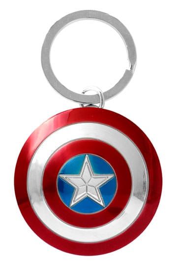 Marvel Metall-Schlüsselanhänger Captain America Shield