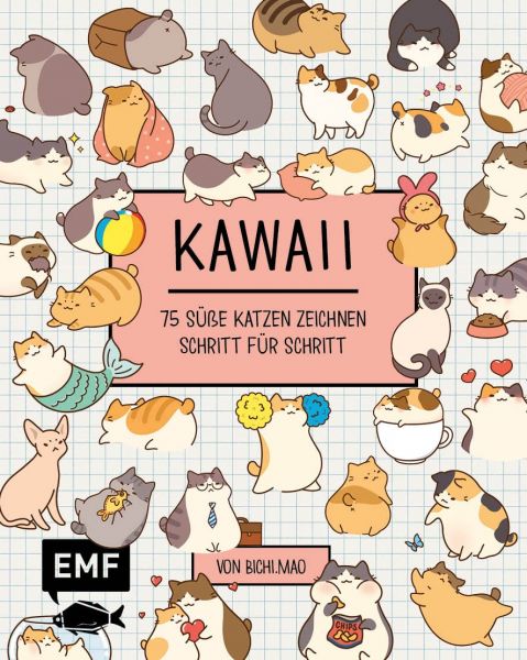 Kawaii: 75 süße Katzen zeichnen