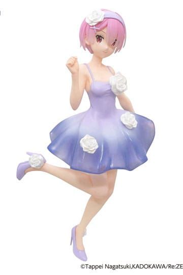 Re:Zero Trio-Try-iT Bunnies PVC Statue Ram Flower Dress 21 cm