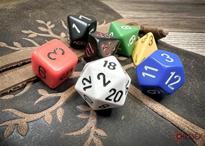 Chessex Nostalgia RPG Würfel-Set Opaque (7 Stück)