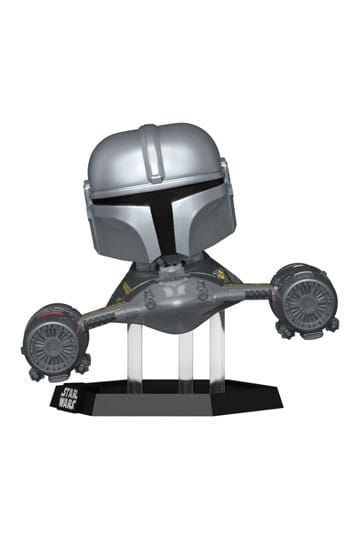 Star Wars: The Mandalorian Funko POP! Rides Vinyl Figur Mandalorian in N1 Starfighter 15 cm