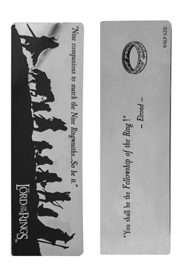 Herr der Ringe Lesezeichen Fellowship of the Ring 14 x 4 cm