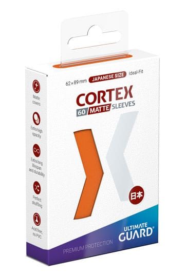 Ultimate Guard Cortex Hüllen japanische Größe Matt Orange (60 Stück)