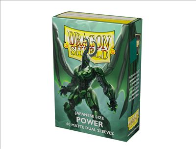 Dragon Shield Dual Matte Hüllen japanische Größe Metallic Green / Power (60 Stück)