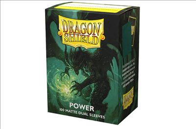 Dragon Shield Dual Matte Hüllen Standardgröße Metallic Green / Power (100 Stück)