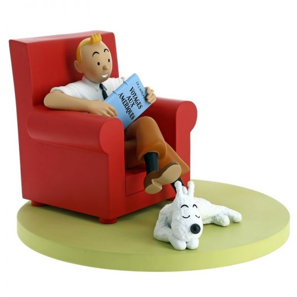 Tim und Struppi Tim im Sessel Les Icones