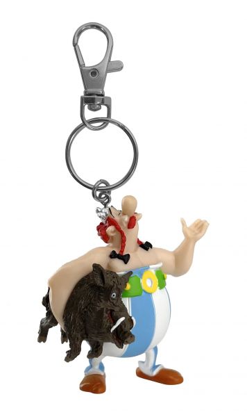 Asterix PVC Schlüsselanhänger Obelix mit Wildschwein