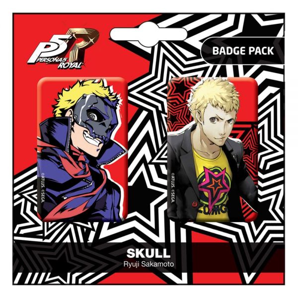 Persona 5 Royal Ansteck-Buttons Doppelpack Skull