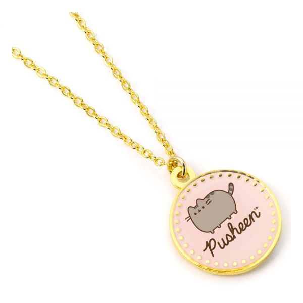Pusheen Halskette & Anhänger Pink Name