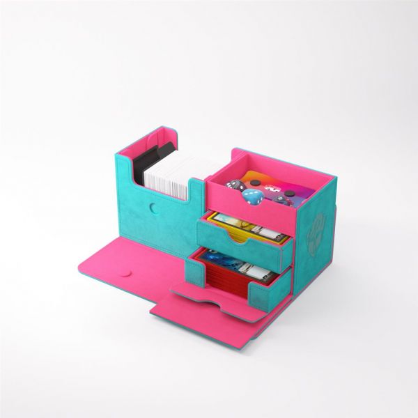Gamegenic The Academic Aufbewahrungsbox für 133+ Karten Teal/Pink