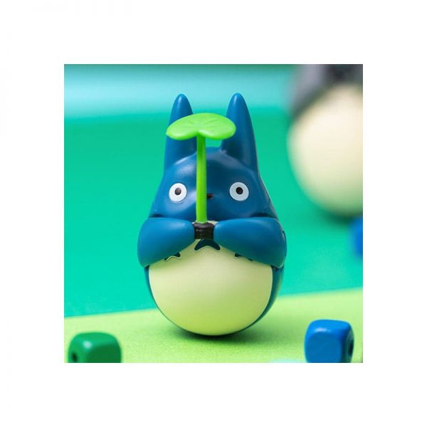 Mein Nachbar Totoro Wackelfigur blauer Totoro mit Blatt
