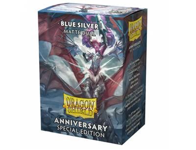 Dragon Shield Dual Matte Hüllen Standardgröße Special Edition Blue Silver (100 Stück)