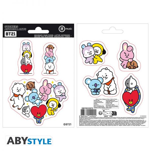 BT21 Stickerset Charaktere