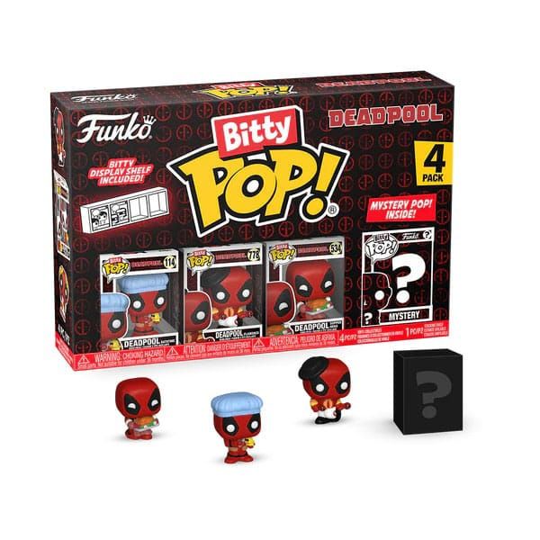Deadpool Bitty Funko POP! Vinyl Figuren 4er-Pack Bathtime 2,5 cm
