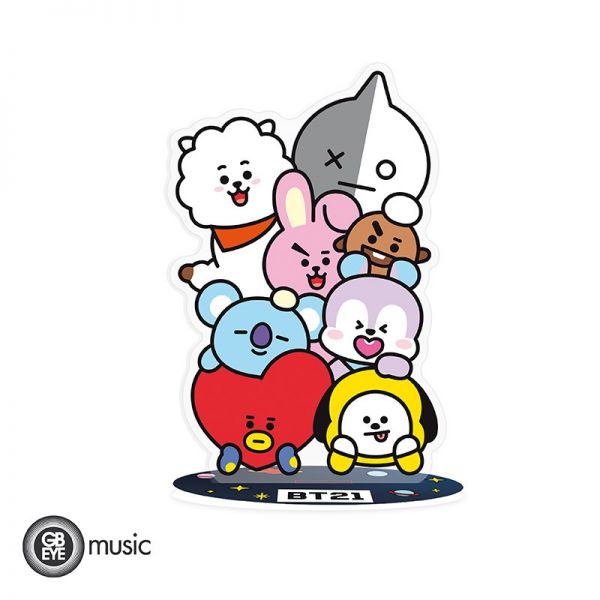 BT21 Acrylaufsteller Stapel
