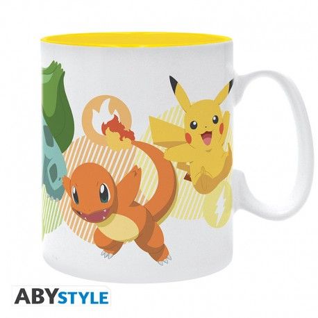 Pokemon Tasse 460ml Glumanda, Bisasam, Schiggy und Pikachu